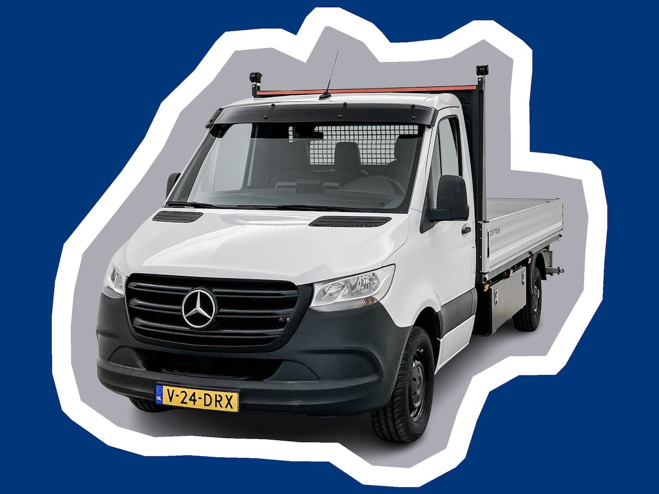 Mercedes-Benz Sprinter - 316 2.2 CDI L3 Open laadbak 164pk Trekhaak 3500kg Carplay Pick up - AutoWereld.nl