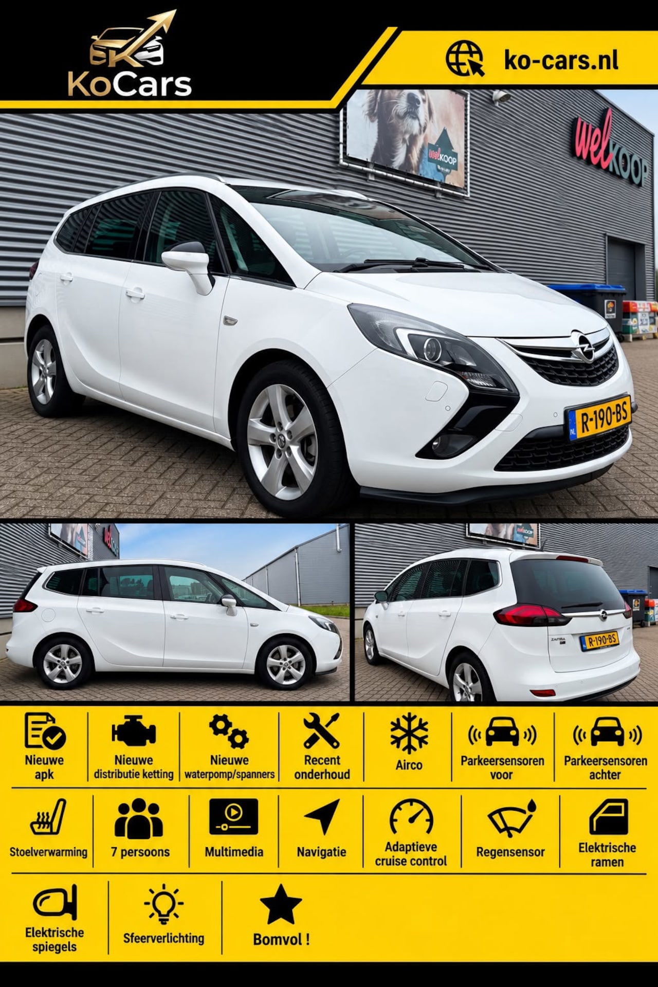 Opel Zafira Tourer - / Apk / Nieuwe distributie / 7 persoons / Bomvoll - AutoWereld.nl