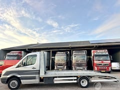 Mercedes-Benz Sprinter - 2.2 CDI 163pk aut oprijwagen - org nl + nap - navi - airco - 3pers - 6x goede hankook band