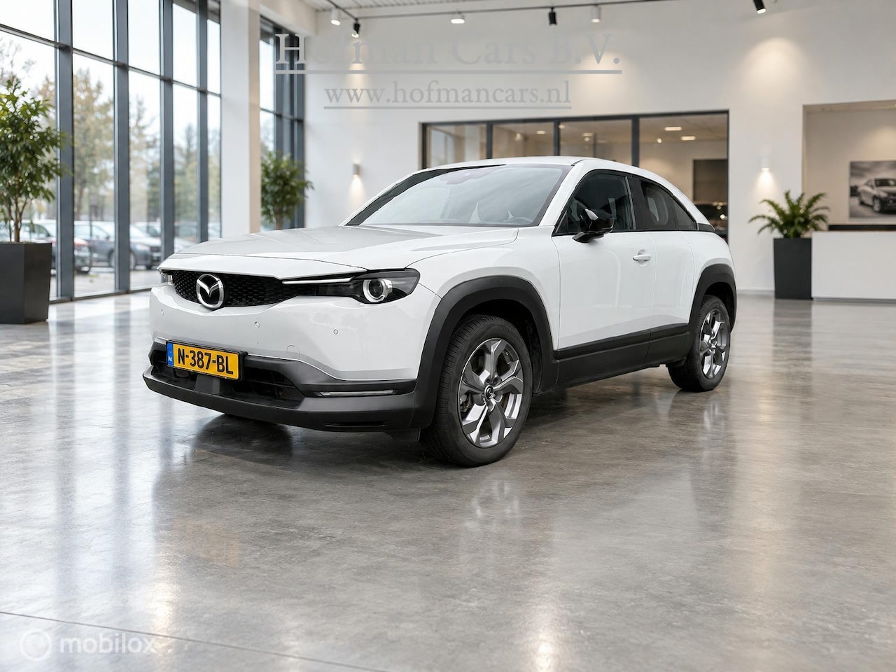 Mazda MX-30 - e-SkyActiv 145 36 kWh | SOH 93% | NAP | Ceramic White Parelmoer | HUD | Stoelverwarming - AutoWereld.nl