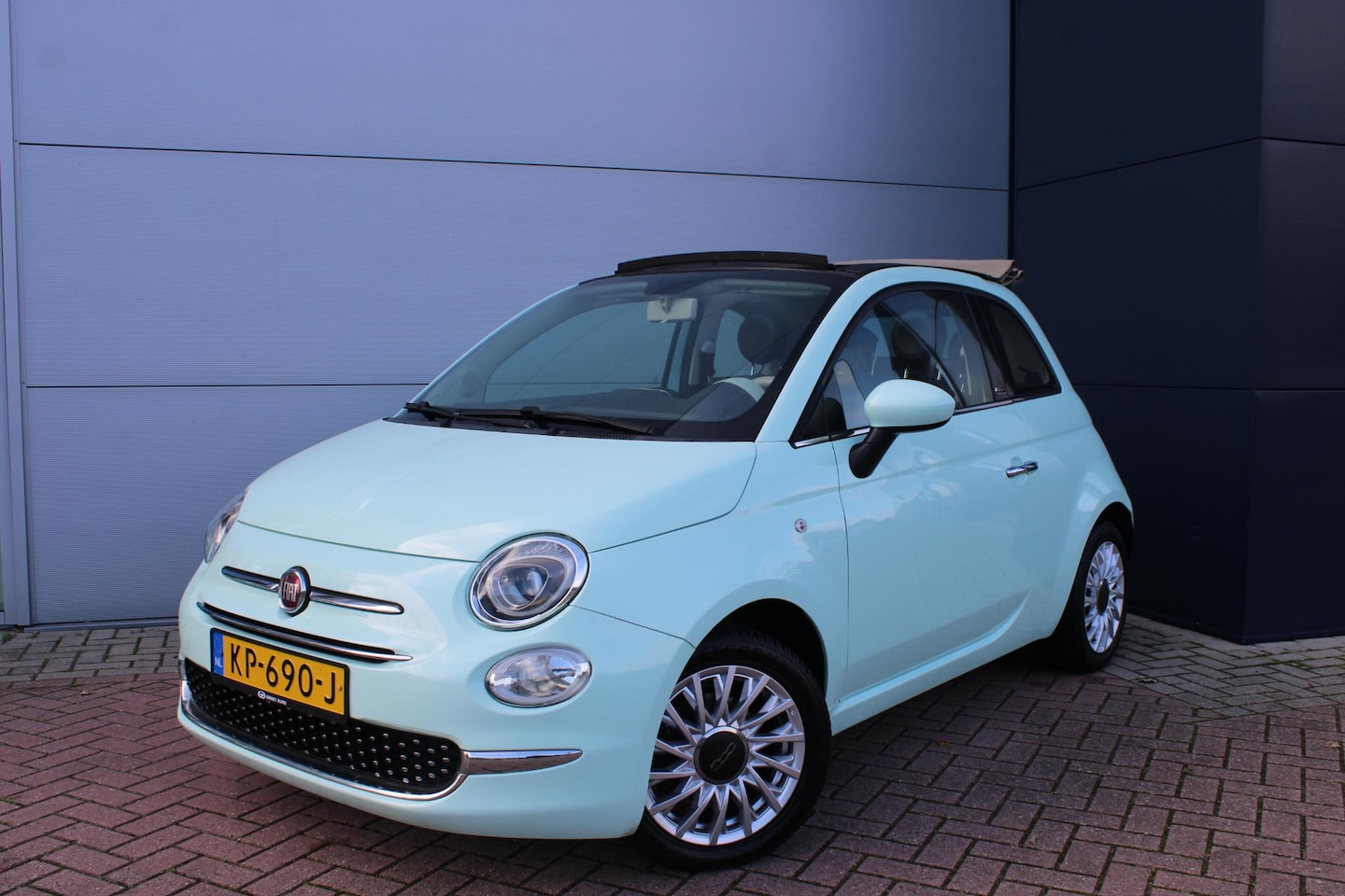 Fiat 500 C - 0.9 TwinAir Turbo Lounge Automaat Cabrio Leer Airco Navi Super mooi - AutoWereld.nl