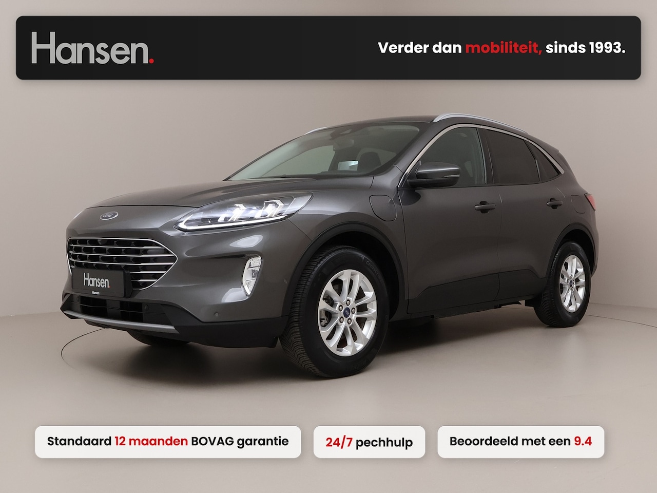 Ford Kuga - 2.5 PHEV Titanium X I Adaptive Cruise I Winterpakket I Half Leder I Elek. Voorstoelen I HU - AutoWereld.nl