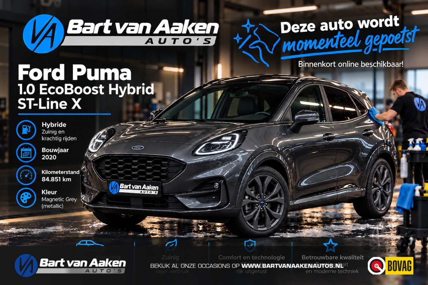 Ford Puma - 1.0 EcoBoost Hybrid ST-Line X B&O Full Led halfLeder - AutoWereld.nl