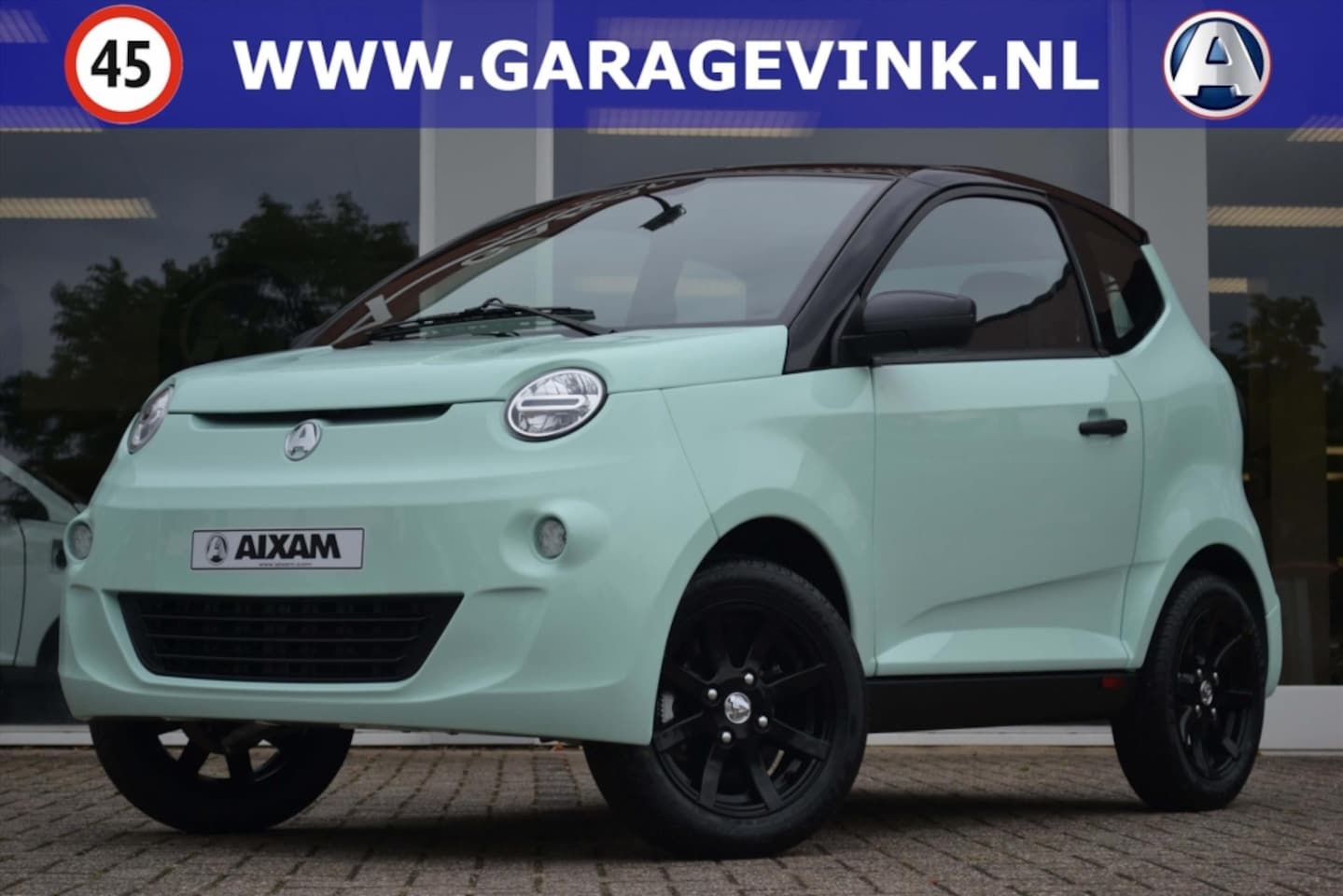 Aixam City - easy Chic 100% ELEKTRISCHE Brommobiel MET kreukelzone + kooiconstructie - AutoWereld.nl