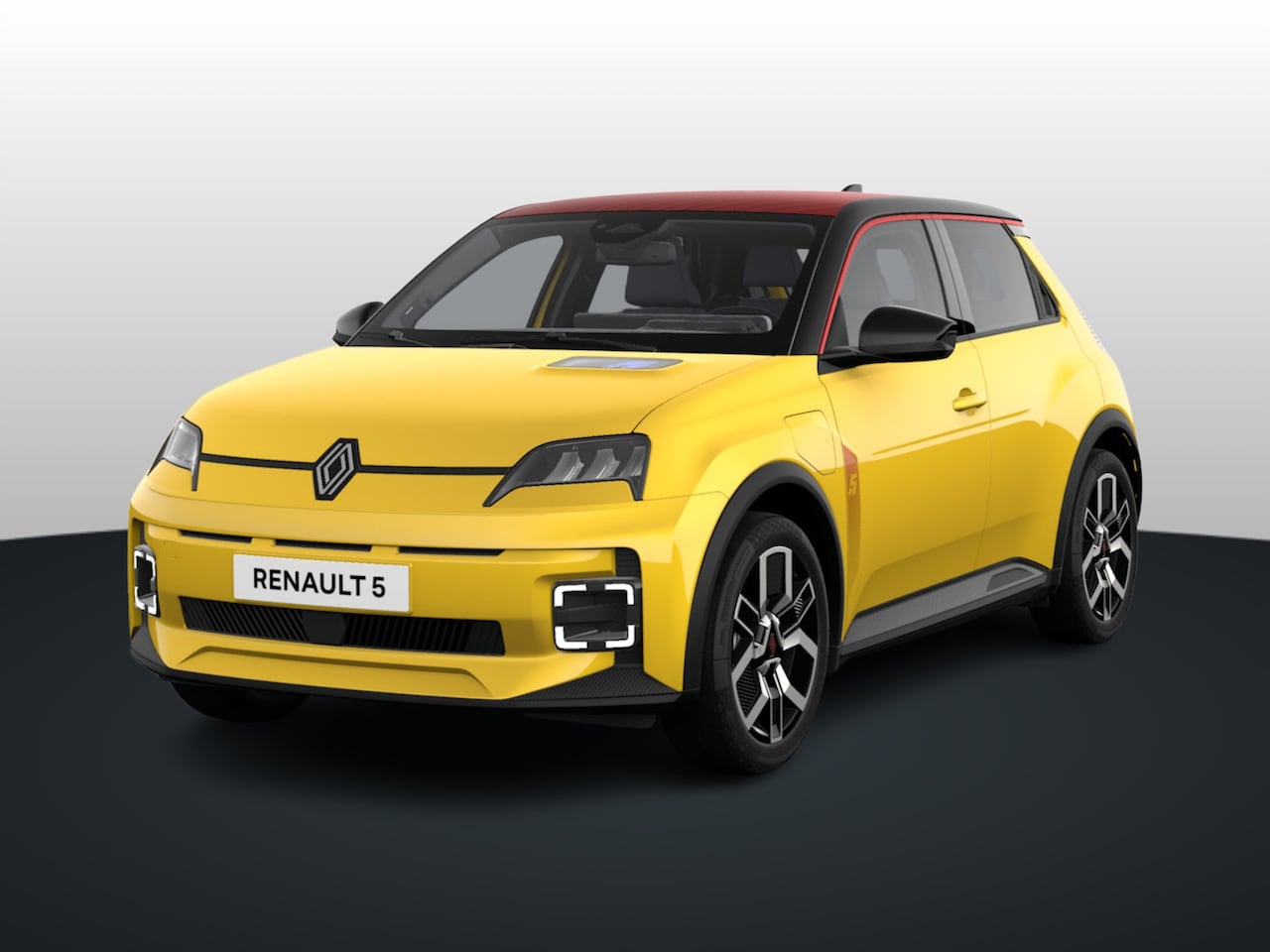 Renault 5 - Techno | Achteruitrijcamera | Dakstriping single rouge | Draadloze telefoonoplader met mag - AutoWereld.nl