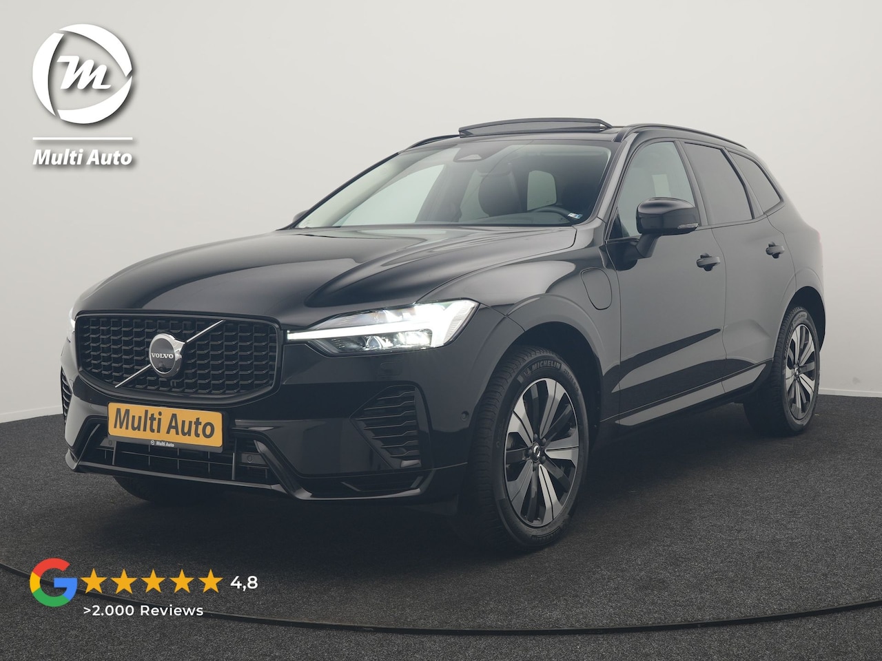 Volvo XC60 - T6 AWD Plus Dark Long Range PHEV 350pk Dealer O.H. | Trekhaak Af Fabriek | Panodak | Adapt - AutoWereld.nl