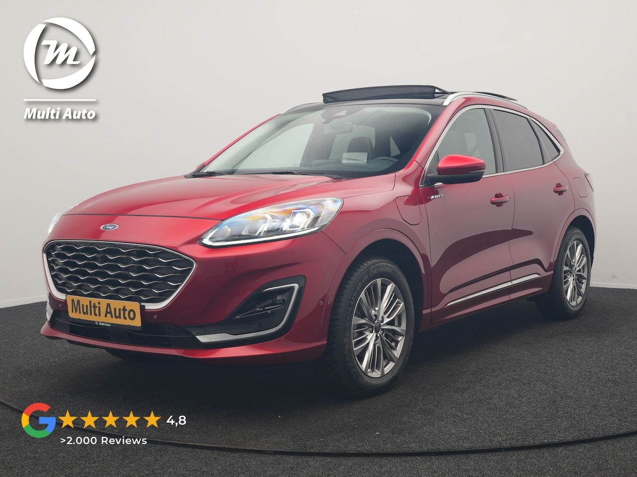Ford Kuga - 2.5 PHEV Vignale 225pk Dealer O.H. | Trekhaak Af Fabriek | Panodak | Adaptive Cruise | Hea - AutoWereld.nl