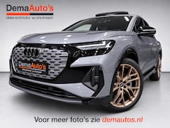 Audi Q4 Sportback e-tron - 50 quattro 21" 3X S-LINE LEDER+ M-STOELEN/PANO/H-UP/SONOS/DAB/CARPLAY/ADAPT-CRUISE///