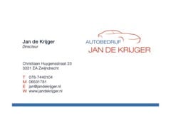 Autobedrijf Jan de Krijger C.V. logo