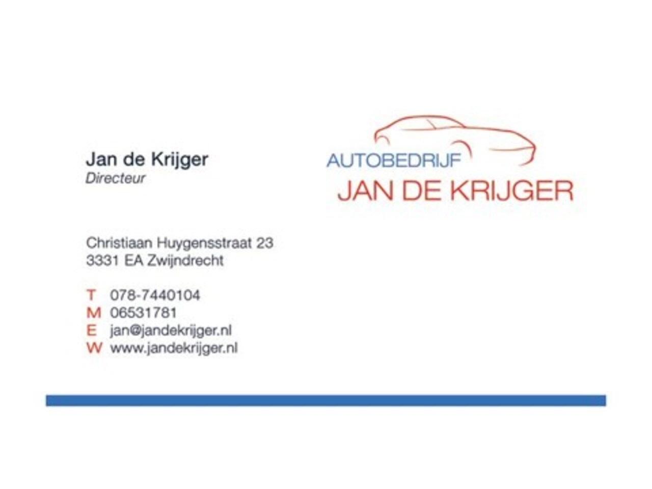 Autobedrijf Jan de Krijger C.V.